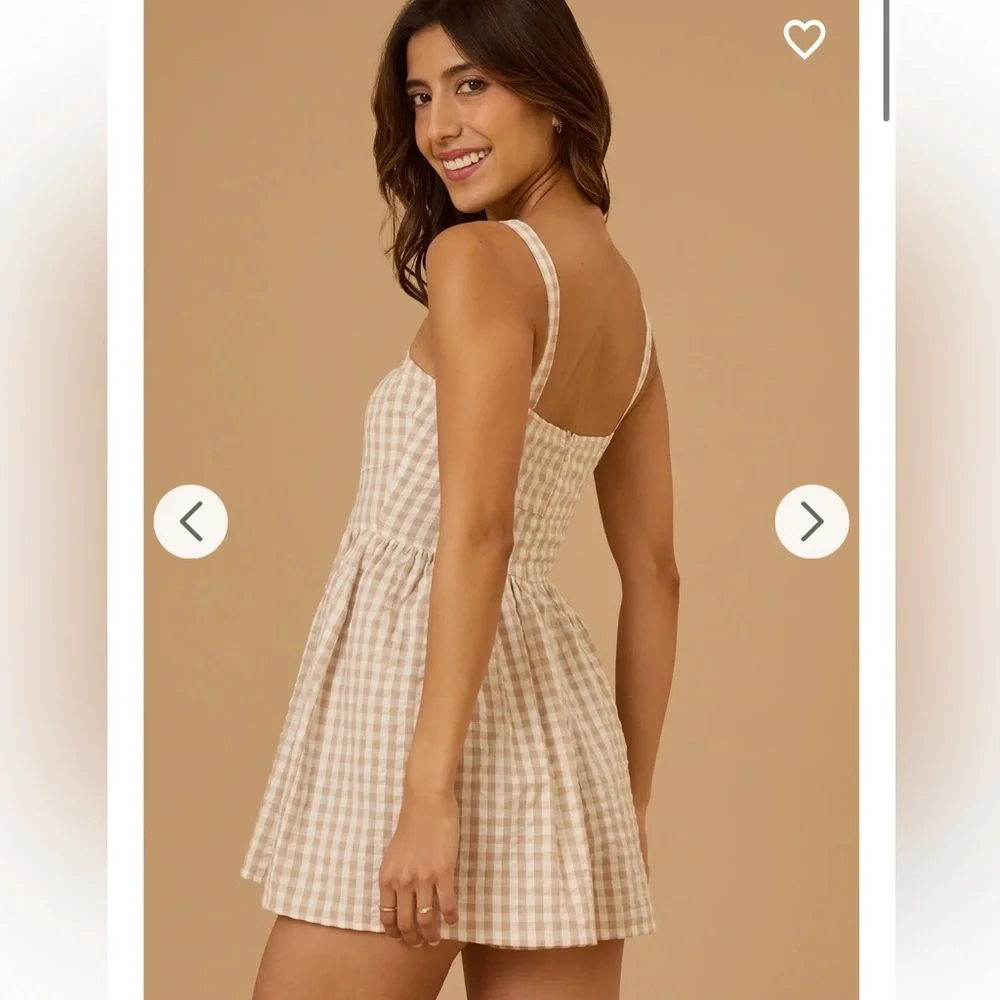 New with tags Altar’d State Noraline Gingham Romper